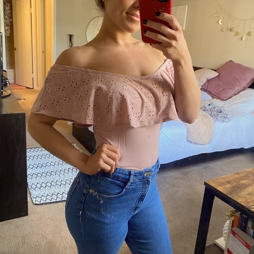 Light pink body suit- medium!